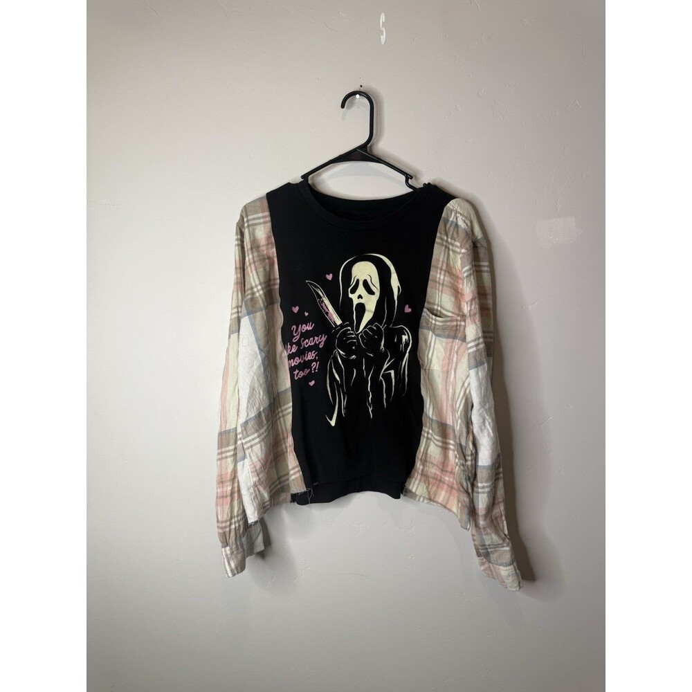 Rework Upcycle Grunge Oversize Ghostface Top S/M
